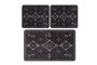Mijölnir Juego de alfombrillas de baño Antiguo Gris oscuro